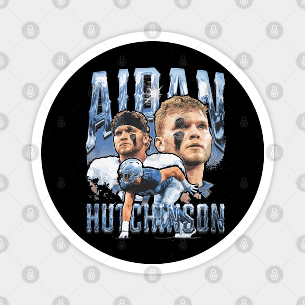 Aidan Hutchinson Detroit Vintage Magnet by ClarityMacaws